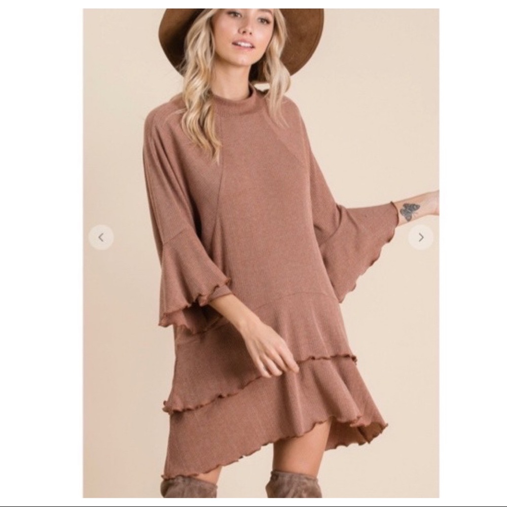 Bohemian chic Layered ruffle dress - Picture 4 of 6